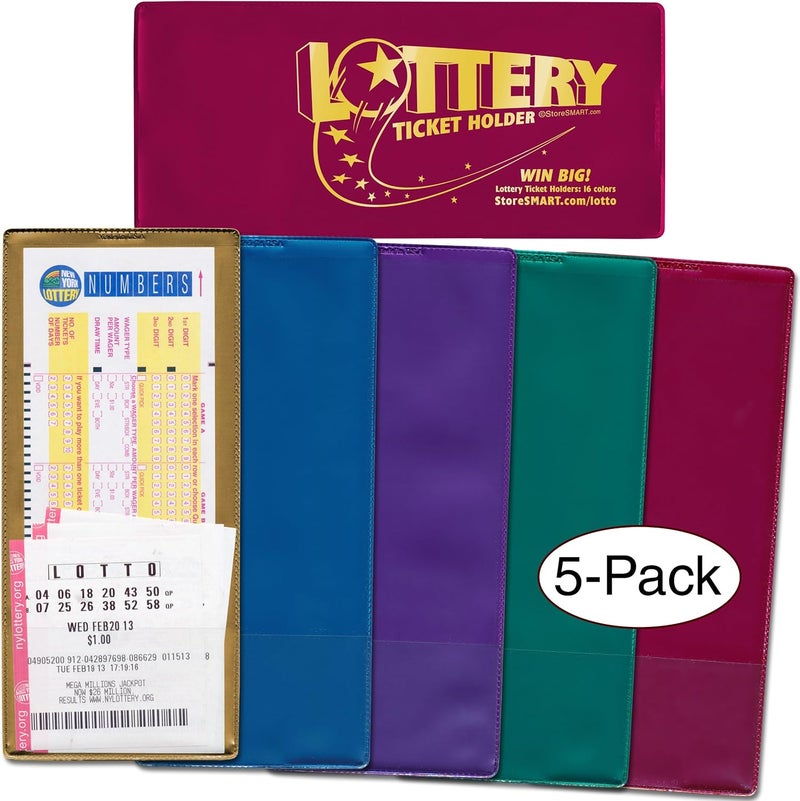 StoreSMART - Lotto Ticket Holders 5-Pack - Plastic - Mystic Metal Collection (LTMYS)